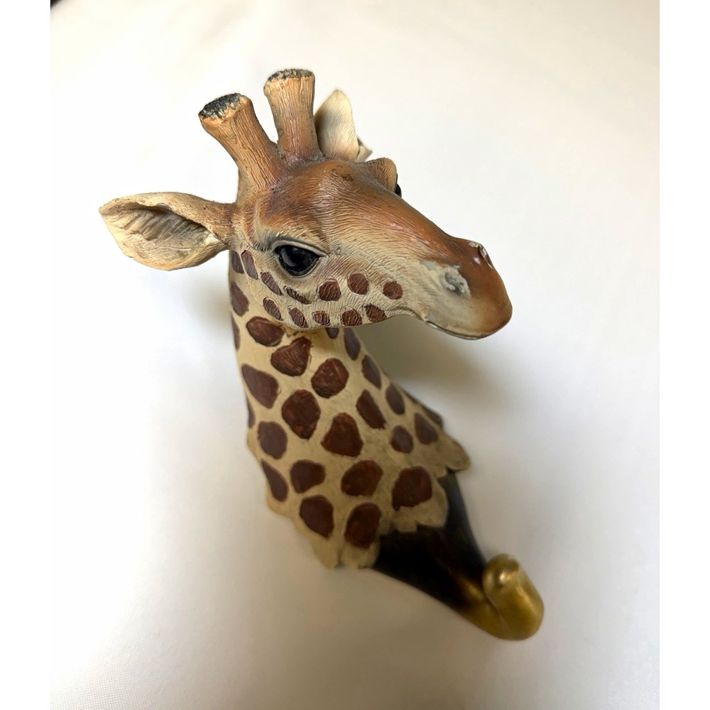 Safari Giraffe Wall Hook Resin Craft Hanging Faux Taxidermy Art Decor 6.5"